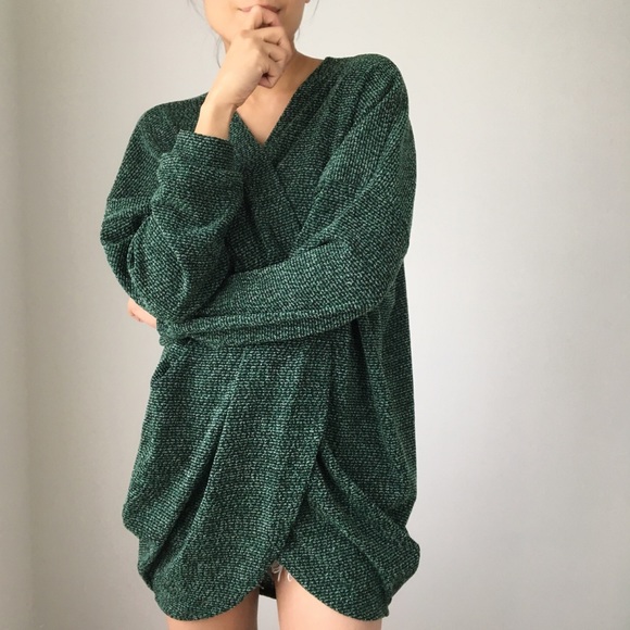 CHICBOMB Sweaters - NEW Dark HUNTER GREEN open front Cardigan